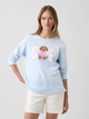 Свитшот на флисе женский GAP 95619292 XS Голубой (1162250002) - изображение 1