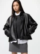 Куртка из искусственной кожи женская Uniqlo 490148469 L Черная (1159850497) - изображение 4
