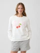 Свитшот на флисе женский GAP 648771122 XL Белый (1162211587) - изображение 1