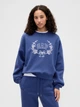 Свитшот на флисе женский GAP 53158644 M Синий (1162239516) - изображение 1