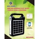 Многофункциональный LED фонарь Easy Power EP-035 Bluetoothс солнечной панелью, функцией повербанка и 2 лампочками черный - изображение 2