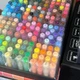 Акрилові маркери GuangNa Brush GN-8101 з м’яким пензликом набір 36 кольорів для малювання, творчості, декору - зображення 10