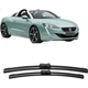 Склоочисники Aoye для Peugeot 508 (моделі 2011-2017)/11-15 RCZ, безрамкова конструкція, 1 пара, 26+26 дюймів - зображення 2