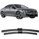 Склоочисники Aoye для Peugeot 508 (моделі 2011-2017)/11-15 RCZ, безрамкова конструкція, 1 пара, 26+26 дюймів - зображення 3
