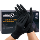 Одноразовые нитриловые перчатки AMMEX, 100 штук, размер S, утолщенные, прочные, водонепроницаемые, для лабораторных исследований и защиты, для использования на кухне, черные. - изображение 4