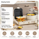 Многофункциональная кухонная машина Bear Breakfast Machine, сэндвичница, тостер, съемная блинница, аппарат для приготовления легких блюд, небольшая кастрюля, гриль, пароварка и плита для сэндвичей L01H1 - изображение 4