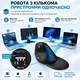 Беспроводная вертикальная мышь Delux M618XSD Seeker с OLED-дисплеем и аккумулятором, 4000 DPI - изображение 6