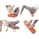 Массажный ролик Keep Foam Roller с шипами для расслабления мышц, массаж ног, палочка для йоги, 45 см, цвет Vitality Orange. - изображение 2