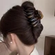 Заколка для волос Jinglei Vintage Large Hair Claw Pumpkin Hair Clip, женская, в стиле бутик, высококачественная акриловая заколка в форме акулы. - изображение 2