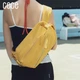 Багатофункціональна легка водонепроникна нагрудна сумка CECE Traveling Light на одне/двоє плече, осінньо-жовта, 10 л - зображення 7