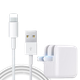 Зарядный кабель DiyiGongfang для Apple, кабель для быстрой зарядки, подходит для iPhone 13/14 Pro Max/12/Xs/XR/iPhone, 2-метровый кабель + комплект для быстрой зарядки 12 Вт. - изображение 4