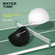 Шапочка для плавания WATERTIME, силиконовая шапочка для плавания, водонепроницаемая, не сдавливает, с увеличенными защитными накладками на уши, модная классическая тренировочная шапочка, черная. - изображение 6