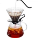 Кавоварка CLITON Pour-Over, скляний фільтрувальний стаканчик з дрібною сіткою для домашнього використання, готує 1-2 чашки - зображення 2