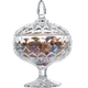 Стеклянная сахарница, банка для конфет, контейнер для хранения, фруктовая ваза, корзина для фруктов, QINGPINGGUO, в европейском стиле, высота 6,3 дюйма. - изображение 4