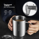 Детская двухслойная кружка для воды MAXCOOK из нержавеющей стали 304 с крышкой, с ситечком для чая и ручкой, 300 мл. - изображение 8