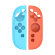 Силиконовый чехол Liangzhi для контроллера Nintendo Switch 2, совместимый с контроллером Joycon NS2, с рельефным рисунком синего и оранжевого цвета, специально разработан для контроллера Switch 2 L1087. - изображение 4