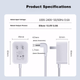 Зарядний кабель живлення NVV для Xiaodu Smart Speaker 1S/1C/X8/NV500/6101/1C4G/X10, навчальний адаптер для смарт-екрана - зображення 8
