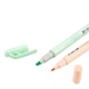 Флуоресцентная ручка Pentel с двумя наконечниками, маркер на водной основе серии Macaron Color, маркер-выделитель для учащихся SLW11P, набор из 8 цветов. - изображение 2