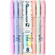 Флуоресцентная ручка Pentel с двумя наконечниками, маркер на водной основе серии Macaron Color, маркер-выделитель для учащихся SLW11P, набор из 8 цветов. - изображение 4