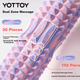 Массажный ролик Yottoy Bracket Foam Roller Stick Fixed Wolf Tooth Professional Massage Roller Fitness Tool Yoga Column Camouflage Pink - изображение 7