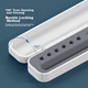 Чехол для стилуса ESCASE с конденсатором, подходит для хранения стилуса Apple Pencil второго поколения, защитный чехол для сенсорного экрана, чехол для хранения и защиты наконечника стилуса Huawei M-Pencil, серый. - изображение 11