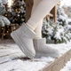 Угги женские No brand С502 зимние серые 36 23 см - изображение 3