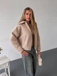 Жіноча демісезонна куртка букле Uaclothes 46 Бежевий (like39501-199421350) - зображення 5