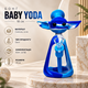 Бонг Baby Yoda 18 см, силикон/стекло - изображение 1