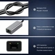 USB-адаптер Ethernet Type-C — RJ45 1000 Мбіт/с, мережева карта Gigabit LAN для MacBook, ПК, Windows та Android - зображення 4