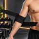 Бандаж на локоть KNEE PAD универсальный фиксатор локтевого сустава ортез налокотник чёрный - изображение 3