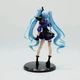 Коллекционная аниме-фигурка Hatsune Miku в образе Kuromi 20 см ПВХ статуэтка на подставке для декора рабочего стола и пополнения виртуальной коллекции - изображение 4