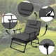 Кресло-раскладушка садовое Springos складное GC0067 Grey/Black - изображение 12