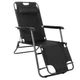 Шезлонг (крісло-лежак) Springos Zero Gravity для пляжу, тераси та саду GC0060 Black - зображення 1