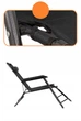 Шезлонг (крісло-лежак) Springos Zero Gravity для пляжу, тераси та саду GC0060 Black - зображення 12