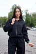 Базовый спортивный костюм двойка с капюшоном турецкий трикотаж штаны джоггеры Aksan 26.3030 40(XS) Черный - изображение 4