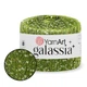 Пряжа YarnArt Galassia, Лайм №5816 - пряжа с микропайетками, 25 г / 112 м, декоративная блестящая нить для одежды и аксессуаров - изображение 1