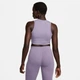 Спортивний топ для фітнесу жіночий Nike Nsw Essntl Rib Crp S Фіолетовий FB8279-509 - зображення 2