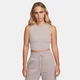 Спортивний топ для фітнесу жіночий Nike W Nsw Essntl Rib Crp Tank L Бежевий FB8279-019 - зображення 3