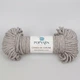 Пряжа — шнур Popyarn Corda di Coton, світло-сірий №209 — 100% бавовна, 250 г / 50 м, щільний бавовняний шнур для в’язання, макраме та плетіння - зображення 3