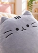 Мягкая игрушка Кот Пушин Pusheen 40 см плюшевая подушка для сна объятий и отдыха серый (M9123RK) - изображение 4