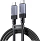Кабель Ugreen L701 USB-C - USB-C 240 Вт 2 м Space Gray (UGR-95619) - изображение 1