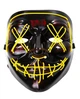 Неоновая маска Purge Mask Судная ночь светящаяся LED маска для Хэллоуина на батарейках - изображение 11