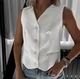 Жилетка из костюмки S/M белый - изображение 1