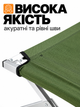 Розкладачка Ranger Military Steel, похідне ліжко 189×72,5 см, сталева рама, Oxford 600D, до 120 кг, зелена - изображение 6