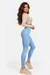 Лосини жіночі Push up однотонні блакитного кольору Fashion розмір 42 (218848) - зображення 2
