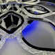 Світильник світлодіодний стельовий LUMINARIA AZALIA RGB 150W 12R APP 815х110 CHROME/ICE 220V IP20 люстра з пультом ДУ (2469918234) - изображение 5