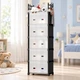 Комод детский пластиковый WFB06D 42x29x170 см / Узкий сборный шкаф-органайзер с 5 ящиками и верхней полкой / Шкаф-стеллаж - изображение 1