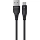 Кабель Proove Soft Silicone USB to Micro 2.4A 1m Black (CCSO20001301) - зображення 1