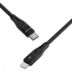 Кабель Proove Soft Silicone Type-C to Lightning 27W 1m Black (CCSO27002101) - изображение 3