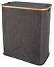 Kosz na pranie Bathroom solutions składany dwukomorowy szary 90 l 567105 (8721037647991) - obraz 1
